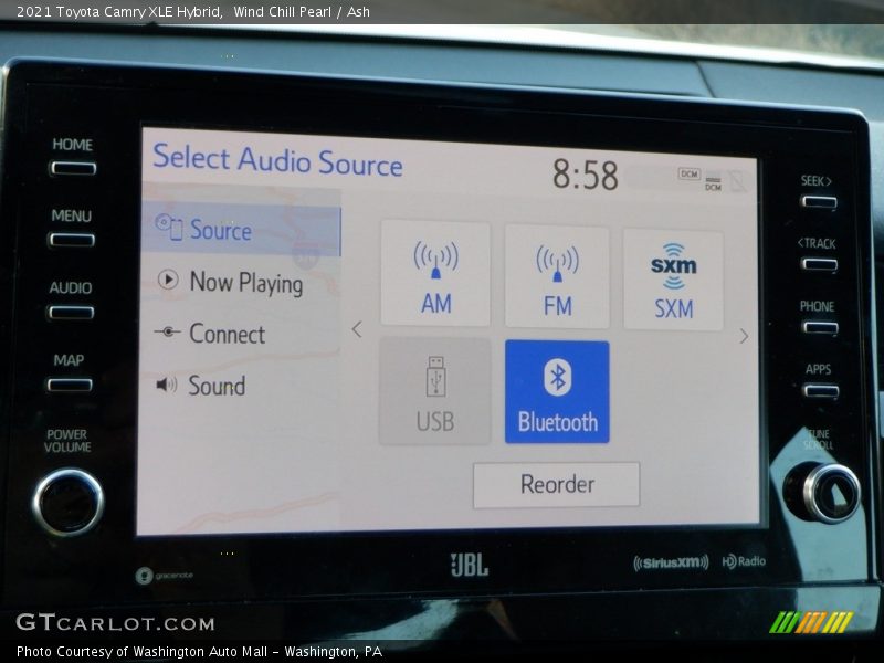 Wind Chill Pearl / Ash 2021 Toyota Camry XLE Hybrid