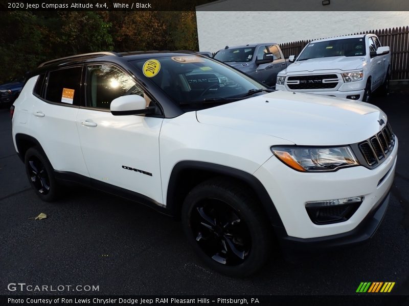 White / Black 2020 Jeep Compass Altitude 4x4