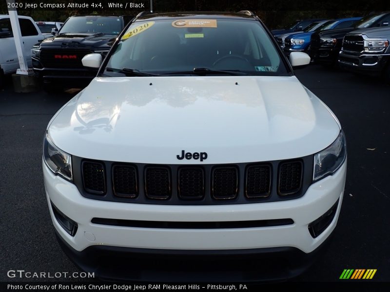 White / Black 2020 Jeep Compass Altitude 4x4