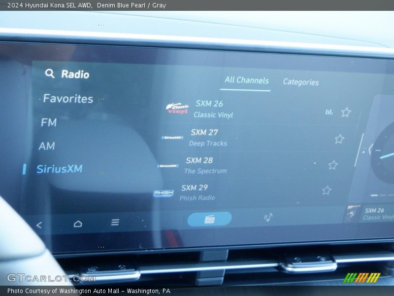 Denim Blue Pearl / Gray 2024 Hyundai Kona SEL AWD