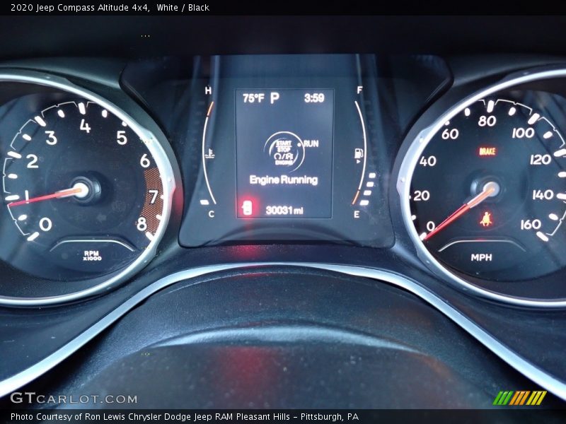 White / Black 2020 Jeep Compass Altitude 4x4