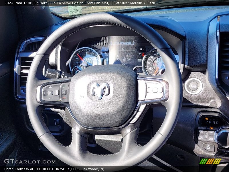  2024 1500 Big Horn Built To Serve Edition Crew Cab 4x4 Steering Wheel