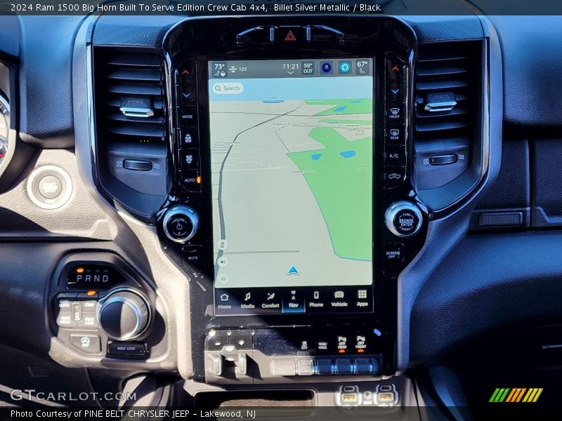 Navigation of 2024 1500 Big Horn Built To Serve Edition Crew Cab 4x4