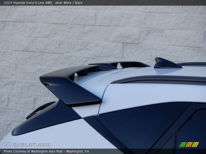 Atlas White / Black 2024 Hyundai Kona N Line AWD