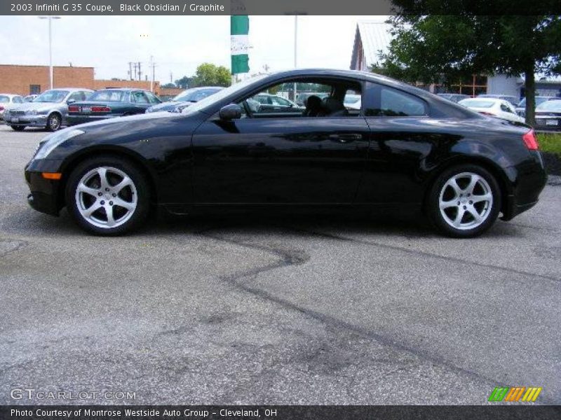 Black Obsidian / Graphite 2003 Infiniti G 35 Coupe