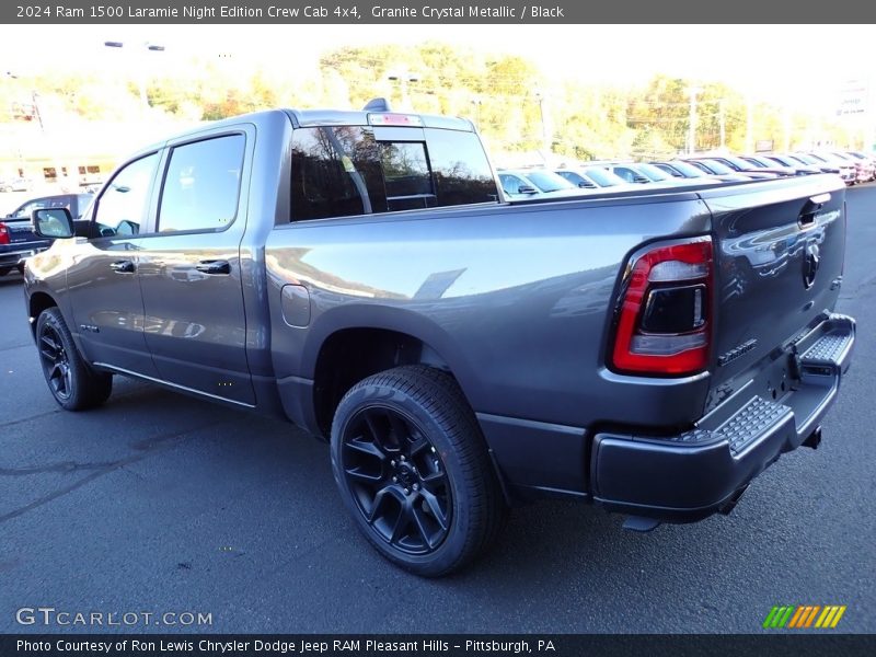 Granite Crystal Metallic / Black 2024 Ram 1500 Laramie Night Edition Crew Cab 4x4
