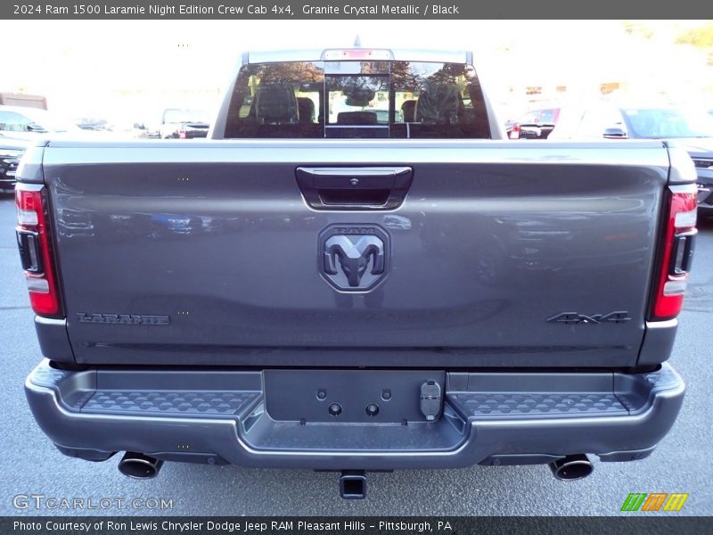 Granite Crystal Metallic / Black 2024 Ram 1500 Laramie Night Edition Crew Cab 4x4