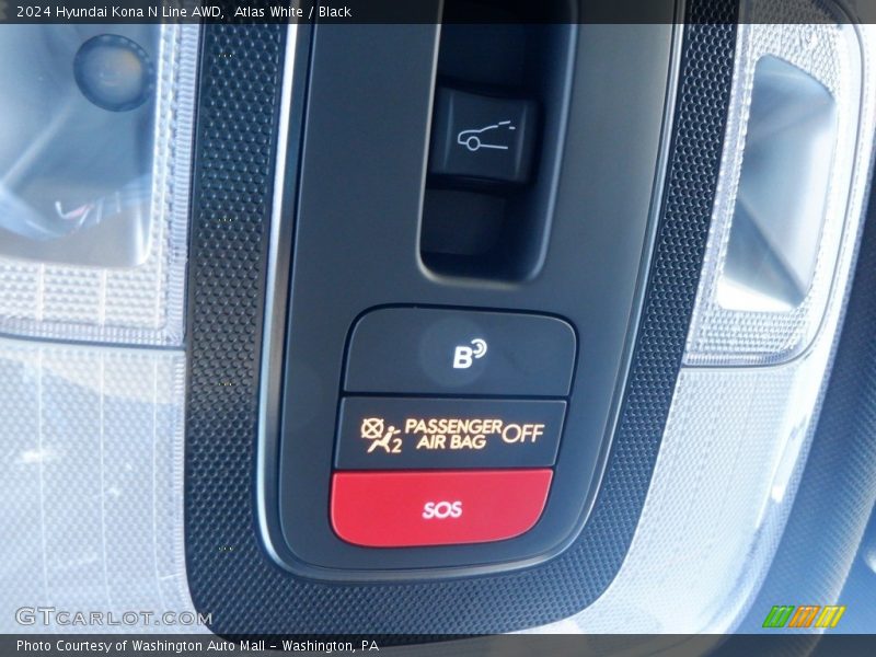 Atlas White / Black 2024 Hyundai Kona N Line AWD