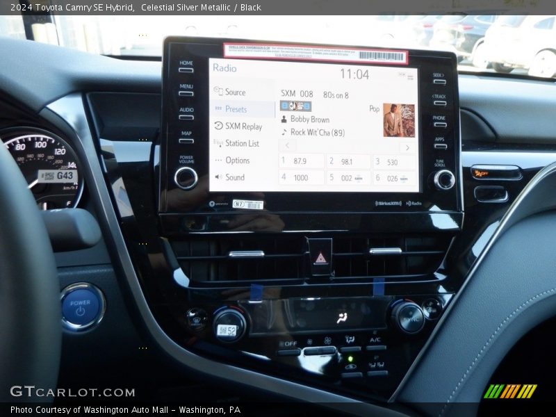 Controls of 2024 Camry SE Hybrid