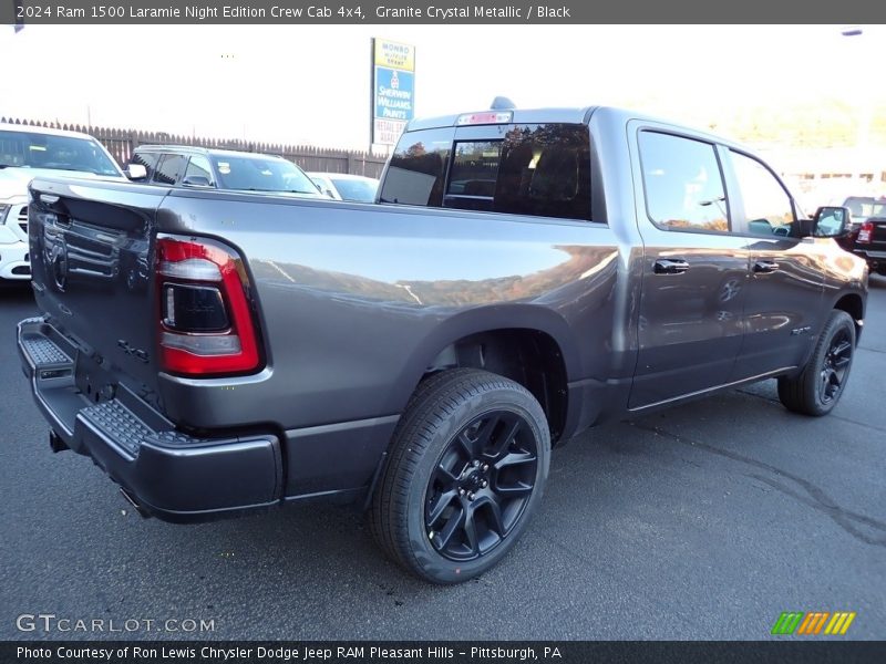 Granite Crystal Metallic / Black 2024 Ram 1500 Laramie Night Edition Crew Cab 4x4