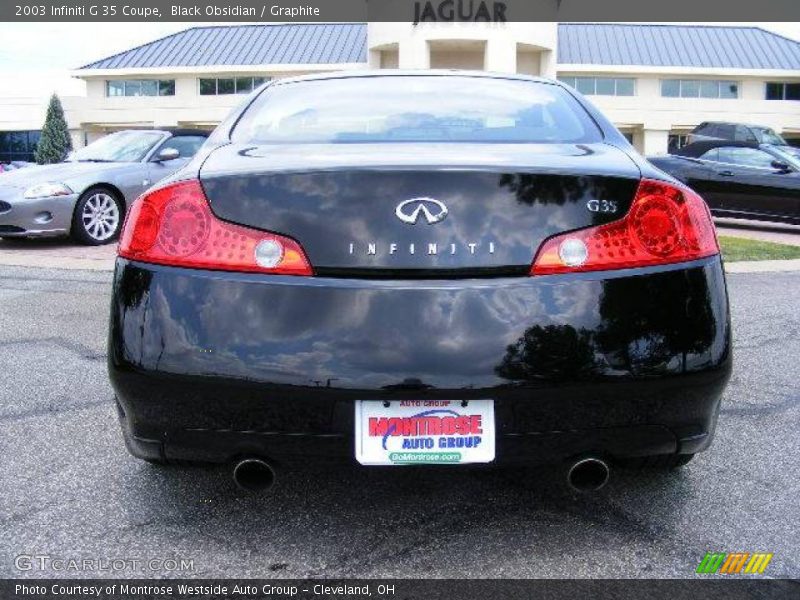 Black Obsidian / Graphite 2003 Infiniti G 35 Coupe