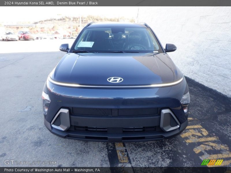 Denim Blue Pearl / Black 2024 Hyundai Kona SEL AWD