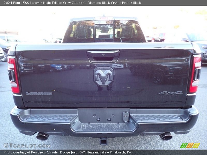 Diamond Black Crystal Pearl / Black 2024 Ram 1500 Laramie Night Edition Crew Cab 4x4