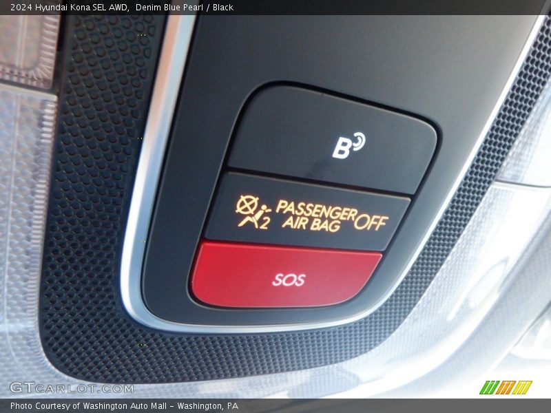 Denim Blue Pearl / Black 2024 Hyundai Kona SEL AWD