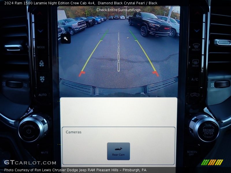 Dashboard of 2024 1500 Laramie Night Edition Crew Cab 4x4