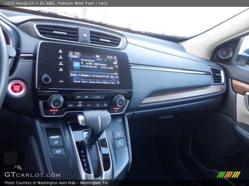Platinum White Pearl / Ivory 2020 Honda CR-V EX AWD