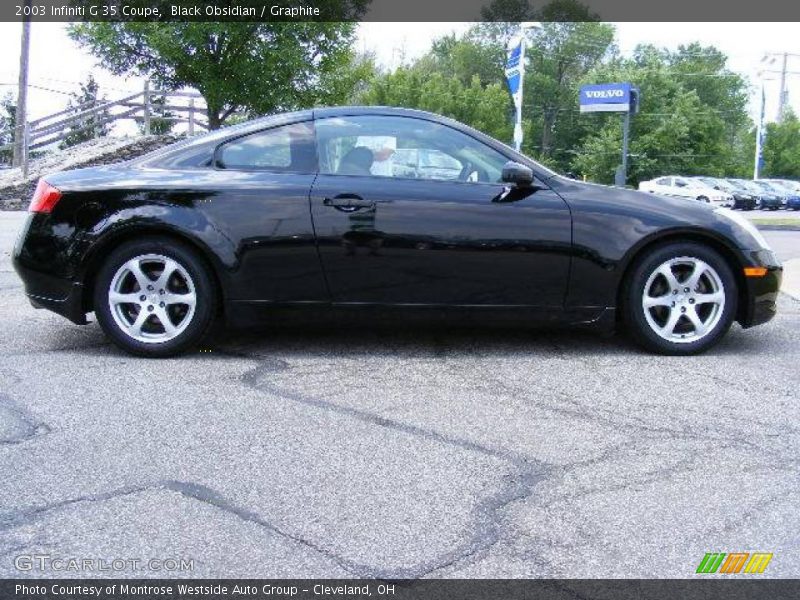Black Obsidian / Graphite 2003 Infiniti G 35 Coupe