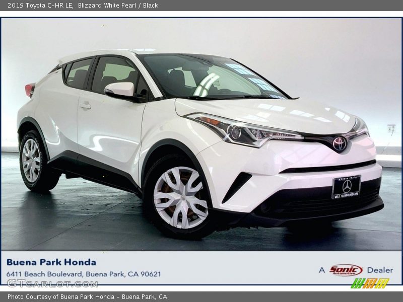Blizzard White Pearl / Black 2019 Toyota C-HR LE