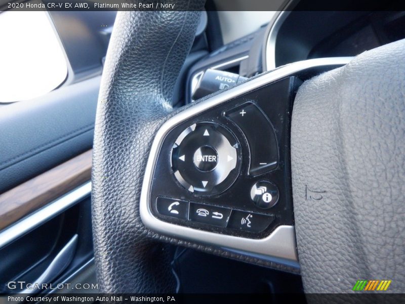 Platinum White Pearl / Ivory 2020 Honda CR-V EX AWD