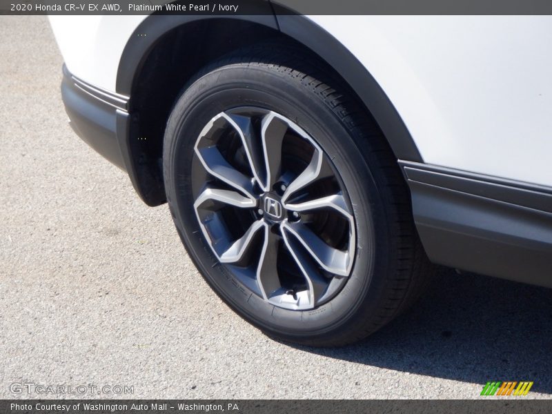 Platinum White Pearl / Ivory 2020 Honda CR-V EX AWD