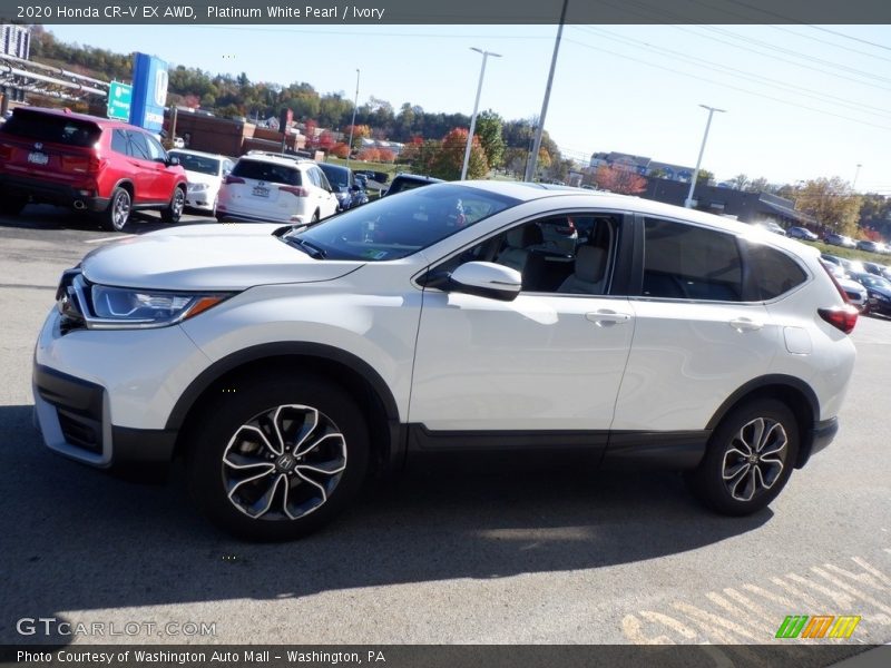 Platinum White Pearl / Ivory 2020 Honda CR-V EX AWD