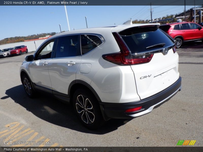 Platinum White Pearl / Ivory 2020 Honda CR-V EX AWD