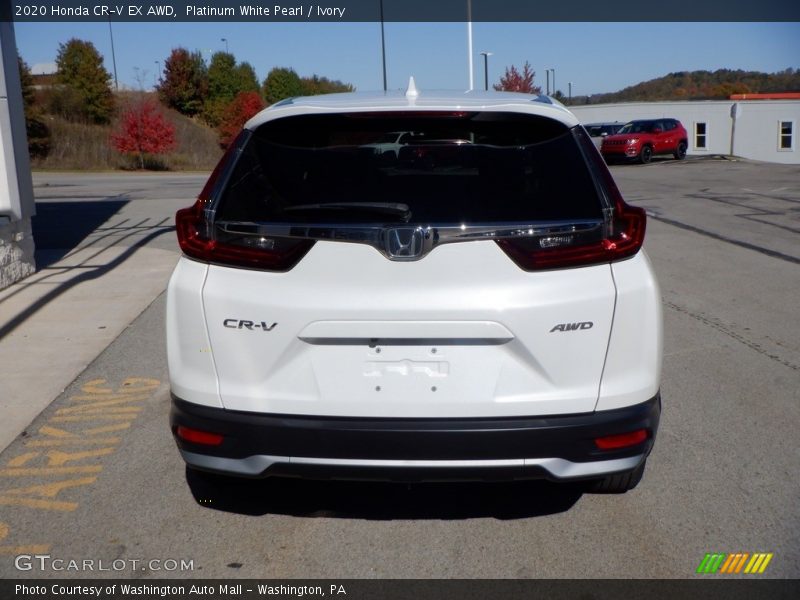 Platinum White Pearl / Ivory 2020 Honda CR-V EX AWD