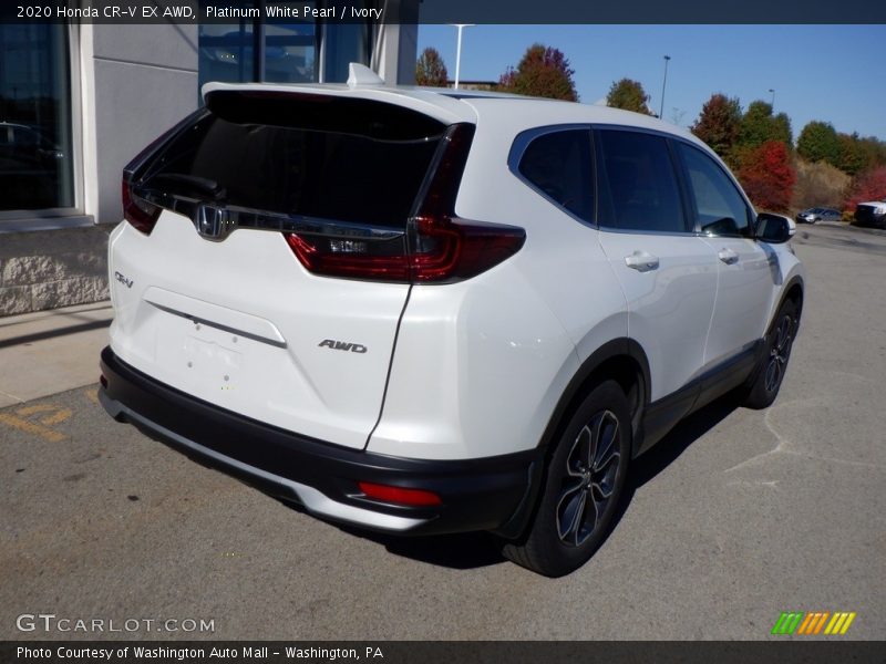 Platinum White Pearl / Ivory 2020 Honda CR-V EX AWD