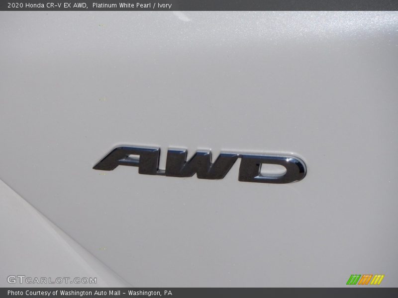 Platinum White Pearl / Ivory 2020 Honda CR-V EX AWD