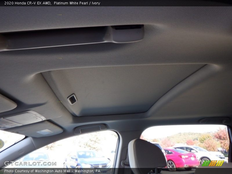 Platinum White Pearl / Ivory 2020 Honda CR-V EX AWD