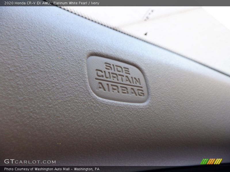 Platinum White Pearl / Ivory 2020 Honda CR-V EX AWD