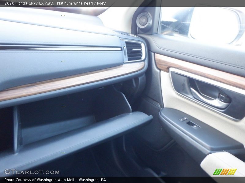Platinum White Pearl / Ivory 2020 Honda CR-V EX AWD