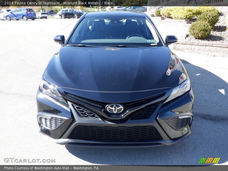 Midnight Black Metallic / Black 2024 Toyota Camry SE Nightsade
