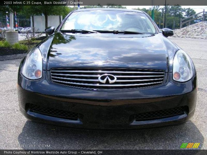 Black Obsidian / Graphite 2003 Infiniti G 35 Coupe