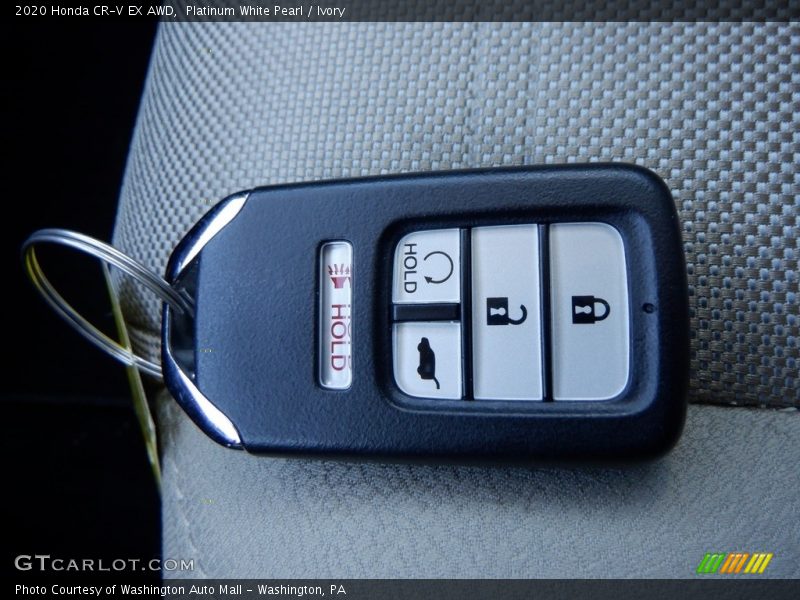 Platinum White Pearl / Ivory 2020 Honda CR-V EX AWD