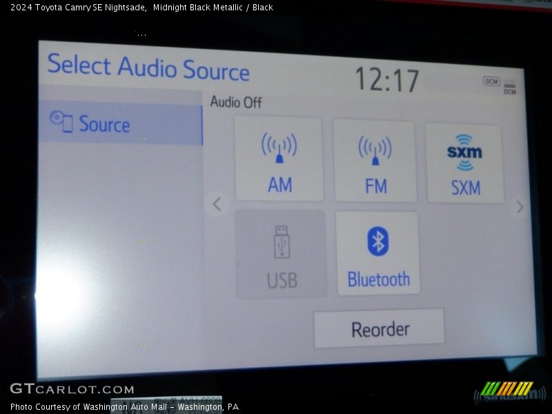 Audio System of 2024 Camry SE Nightsade