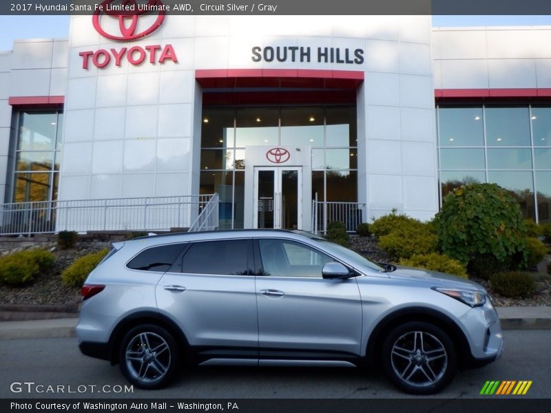 Circuit Silver / Gray 2017 Hyundai Santa Fe Limited Ultimate AWD