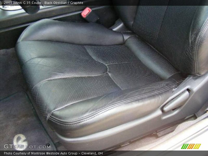 Black Obsidian / Graphite 2003 Infiniti G 35 Coupe