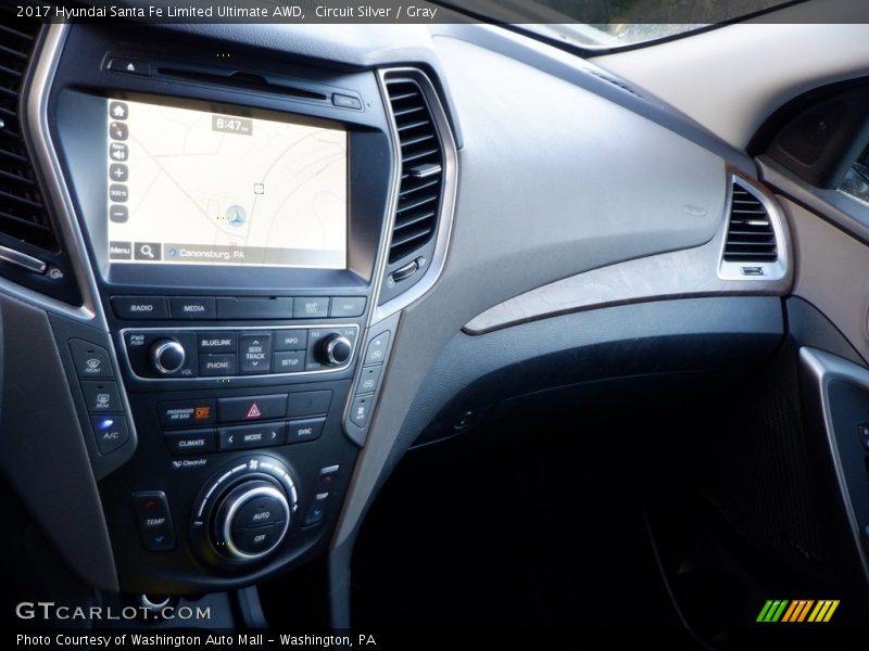 Circuit Silver / Gray 2017 Hyundai Santa Fe Limited Ultimate AWD