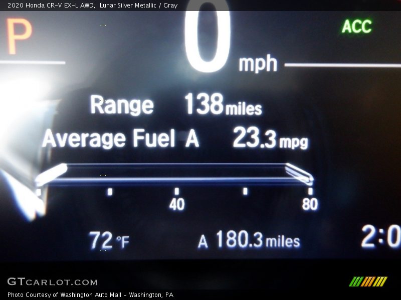 Lunar Silver Metallic / Gray 2020 Honda CR-V EX-L AWD