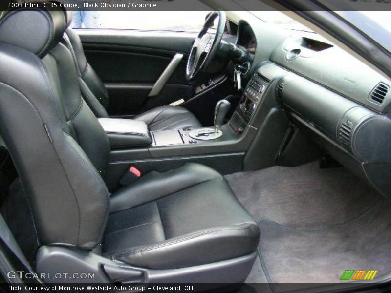 Black Obsidian / Graphite 2003 Infiniti G 35 Coupe