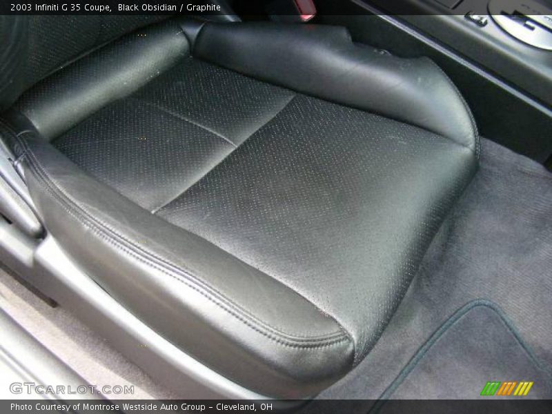 Black Obsidian / Graphite 2003 Infiniti G 35 Coupe