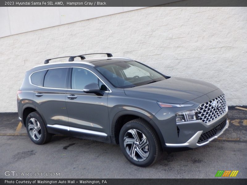 Hampton Gray / Black 2023 Hyundai Santa Fe SEL AWD