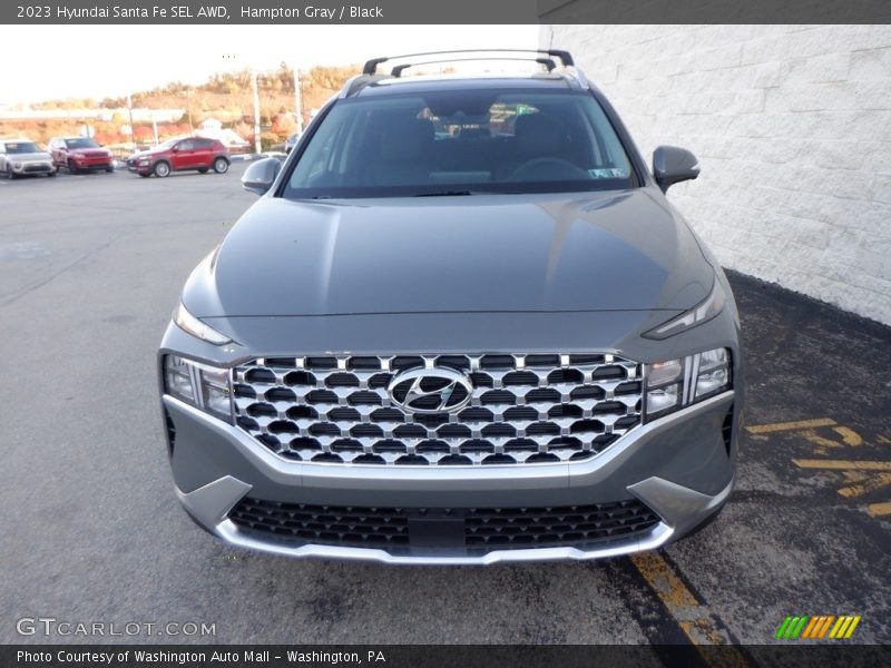 Hampton Gray / Black 2023 Hyundai Santa Fe SEL AWD