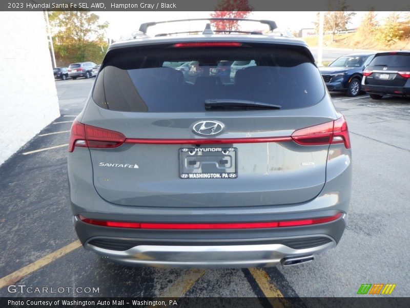 Hampton Gray / Black 2023 Hyundai Santa Fe SEL AWD