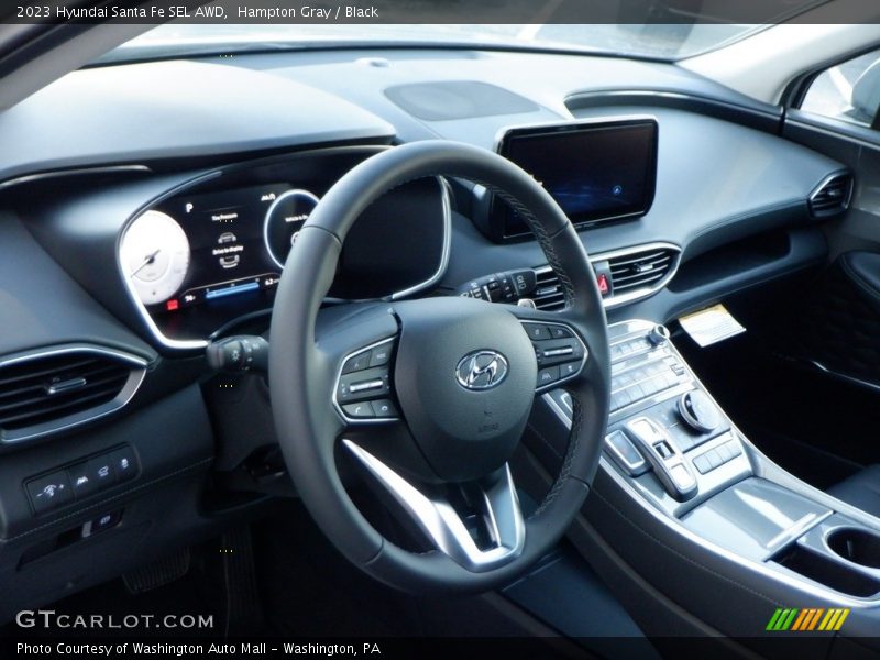 Hampton Gray / Black 2023 Hyundai Santa Fe SEL AWD