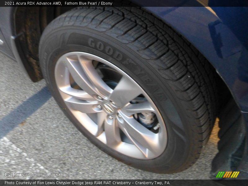 Fathom Blue Pearl / Ebony 2021 Acura RDX Advance AWD
