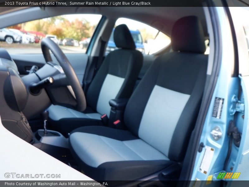 Summer Rain Metallic / Light Blue Gray/Black 2013 Toyota Prius c Hybrid Three