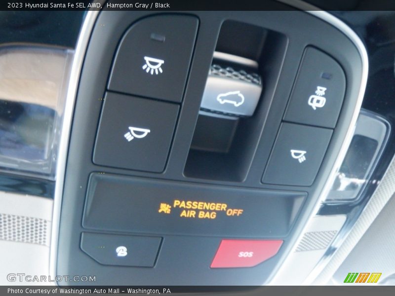 Hampton Gray / Black 2023 Hyundai Santa Fe SEL AWD