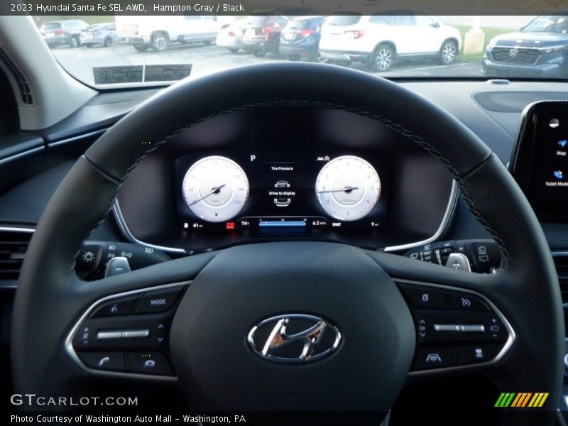 Hampton Gray / Black 2023 Hyundai Santa Fe SEL AWD